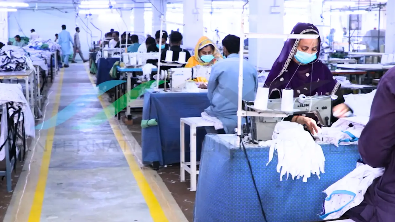 stitching department at international linens