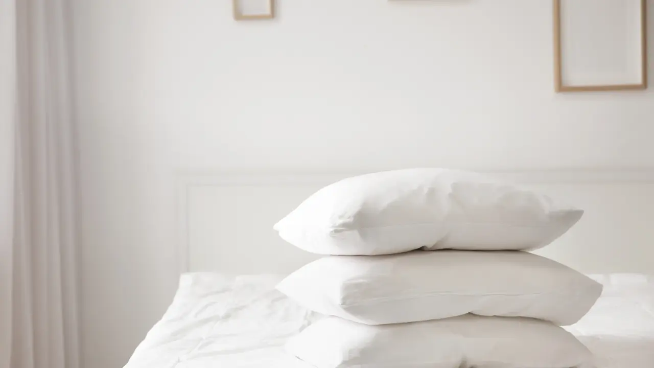 hotel pillow covers at bed