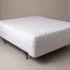 Bariatric bed sheets: wide white fitted sheet on a bariatric hospital bed by International Linens
